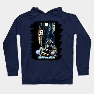 Midnight Scavenger: The Urban Raccoon's Tale Hoodie